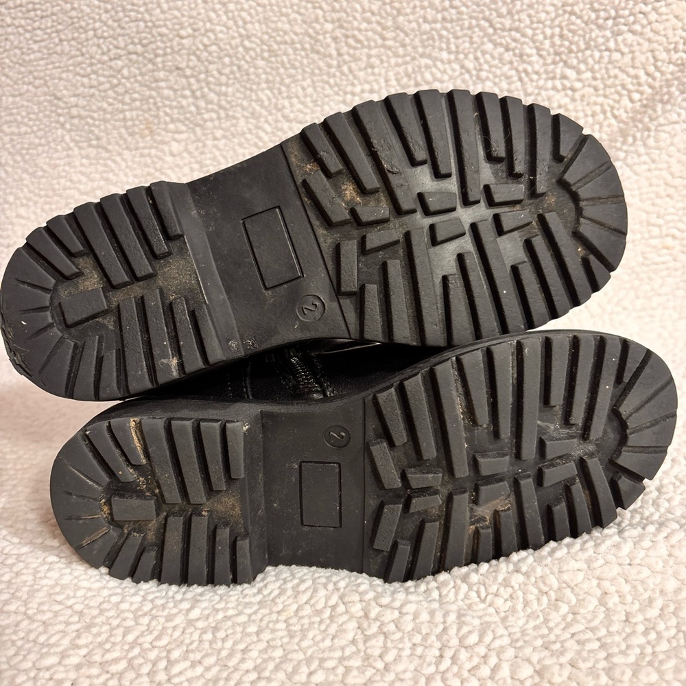 DV by Dolce Vita Black Motorcycle Boots with Buckle Straps - Picture 7 of 14